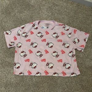 Sanrio Hello Kitty Faces Women's Crop T-Shirt